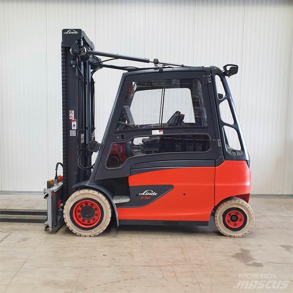 Linde E50HL Elektrikli forkliftler