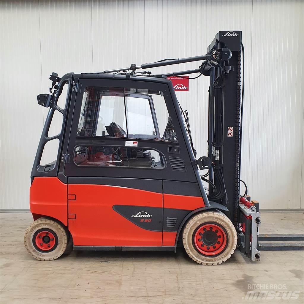 Linde E50HL Elektrikli forkliftler