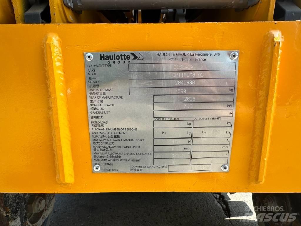 Haulotte OPTIMUM 8 Makasli platformlar
