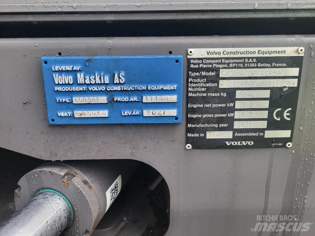 Volvo ECR58F Midi ekskavatörler 7 - 12 t