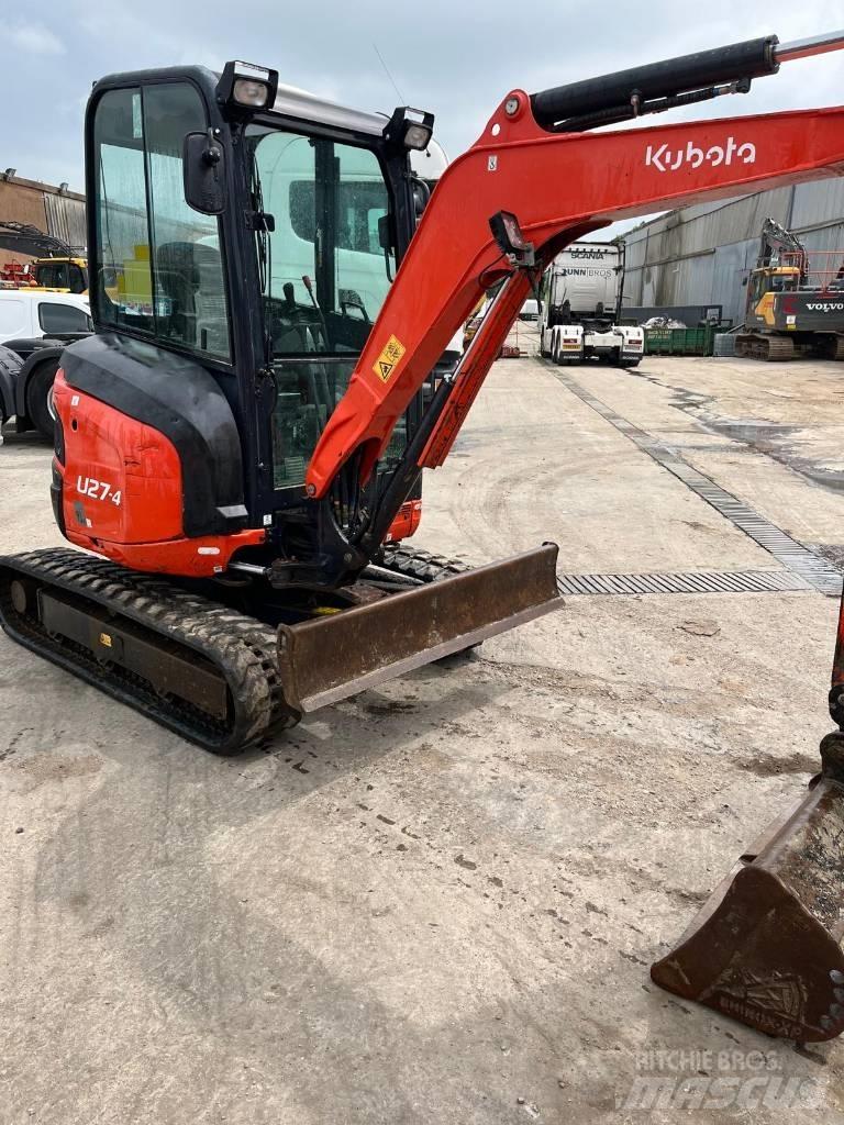Kubota U 27-4 Mini ekskavatörler, 7 tona dek