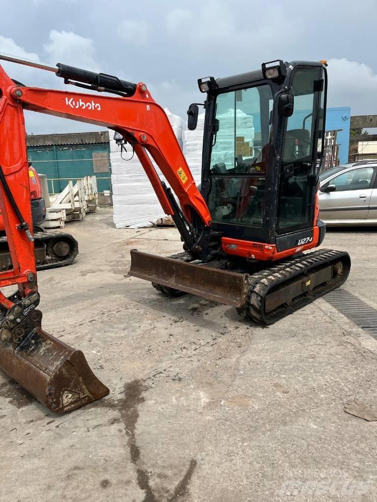 Kubota U 27-4 Mini ekskavatörler, 7 tona dek