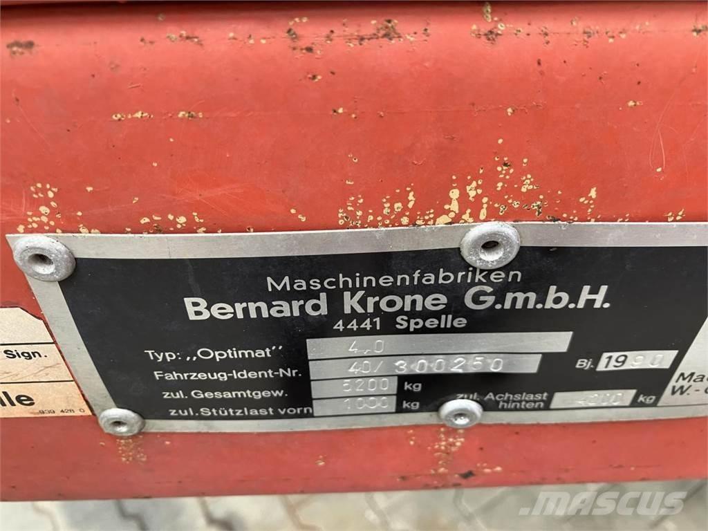 Krone Optimat 4.0 Gübre dagitma tankerleri