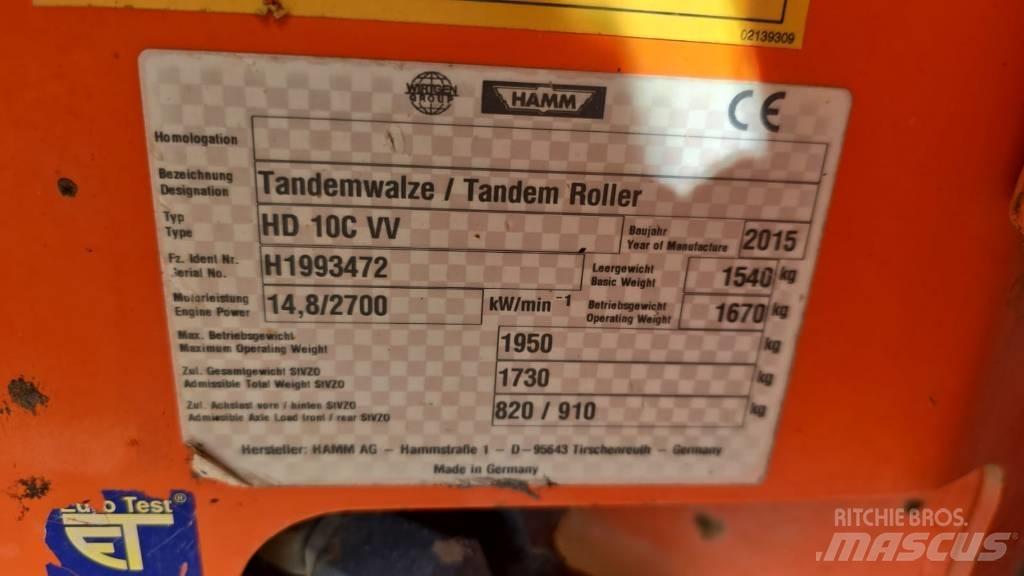 Hamm HD 10 C VV Çift tamburlu silindirler