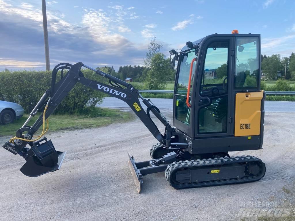 Volvo EC 18 E Mini ekskavatörler, 7 tona dek