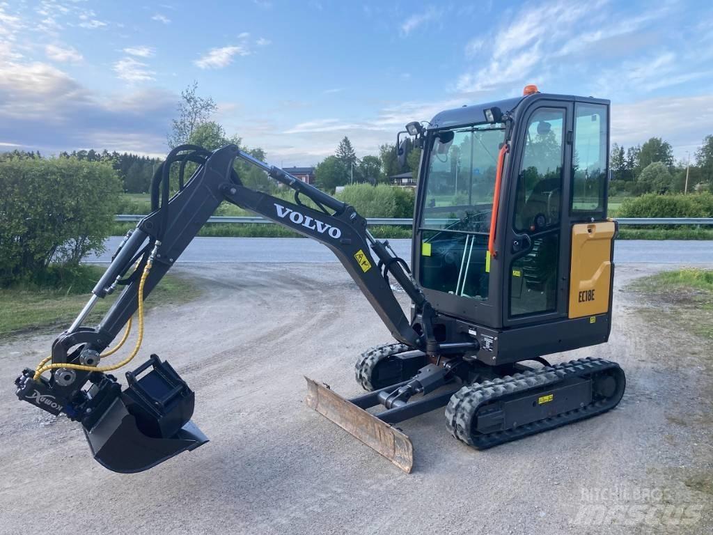 Volvo EC 18 E Mini ekskavatörler, 7 tona dek