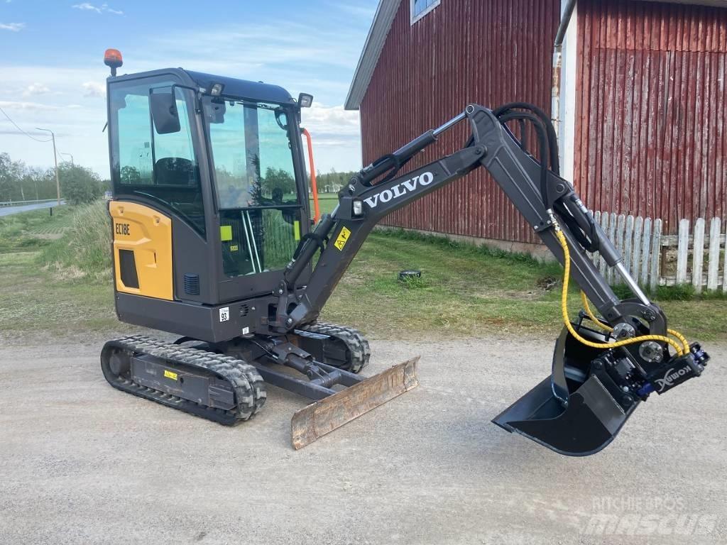 Volvo EC 18 E Mini ekskavatörler, 7 tona dek