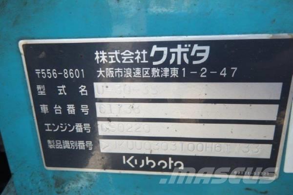 Kubota U-30-3S Mini ekskavatörler, 7 tona dek