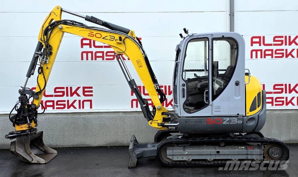 Wacker Neusson 50z3 Mini ekskavatörler, 7 tona dek
