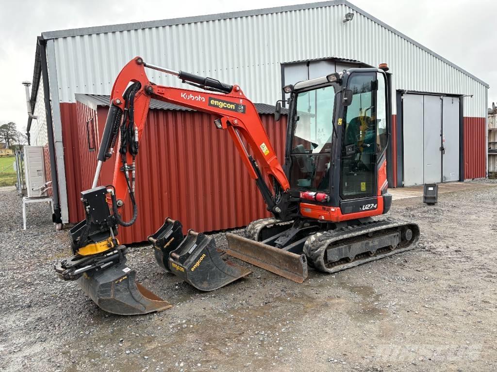 Kubota U27-4 Mini ekskavatörler, 7 tona dek
