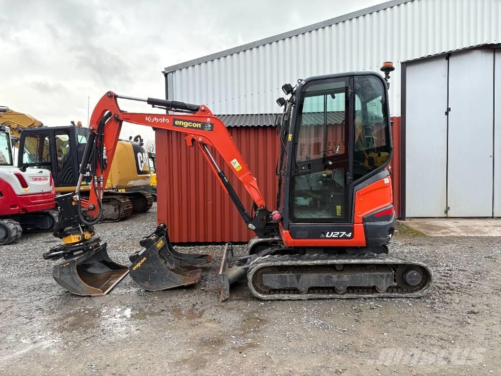 Kubota U27-4 Mini ekskavatörler, 7 tona dek
