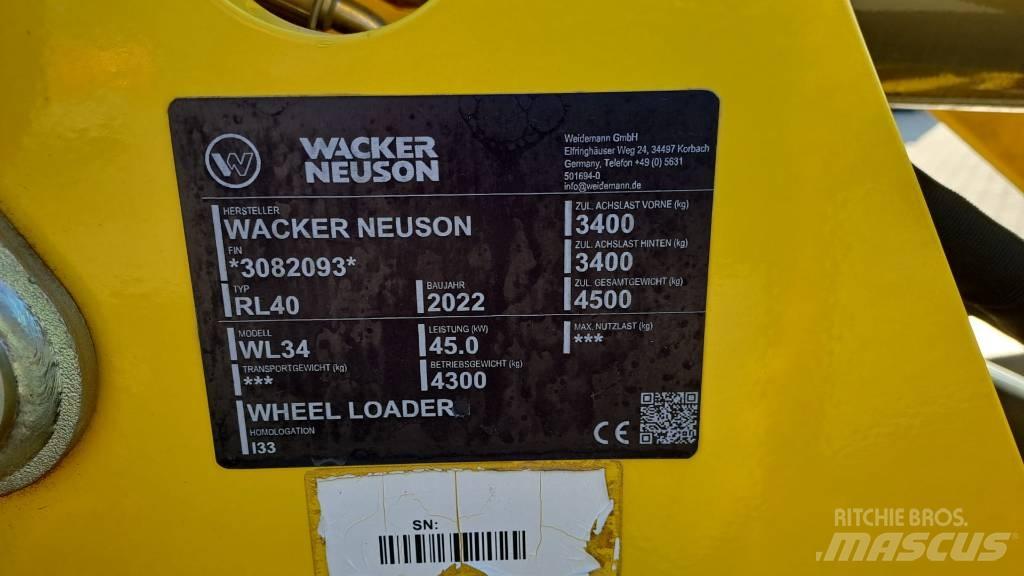 Wacker Neuson WL34 Tekerlekli yükleyiciler