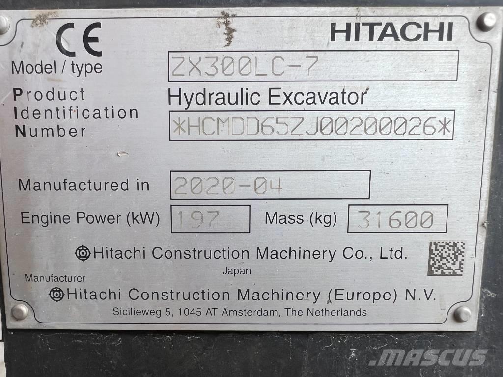 Hitachi ZX 300 LC-7 Paletli ekskavatörler