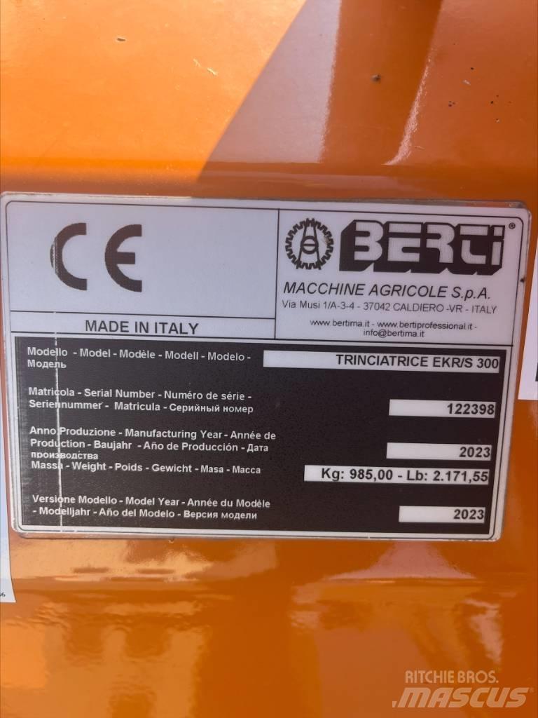 Berti EKR-S 300 Hasat makineleri