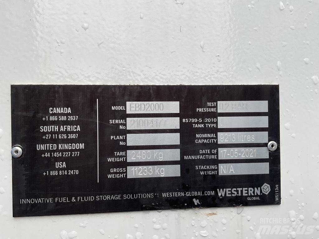 Western EBD2000 Yakıt ve katkı maddesi tankları