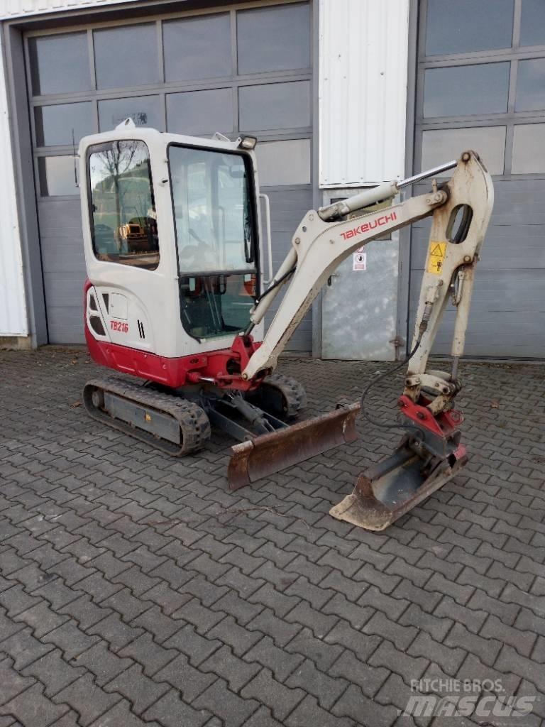 Takeuchi TB 216 Mini ekskavatörler, 7 tona dek