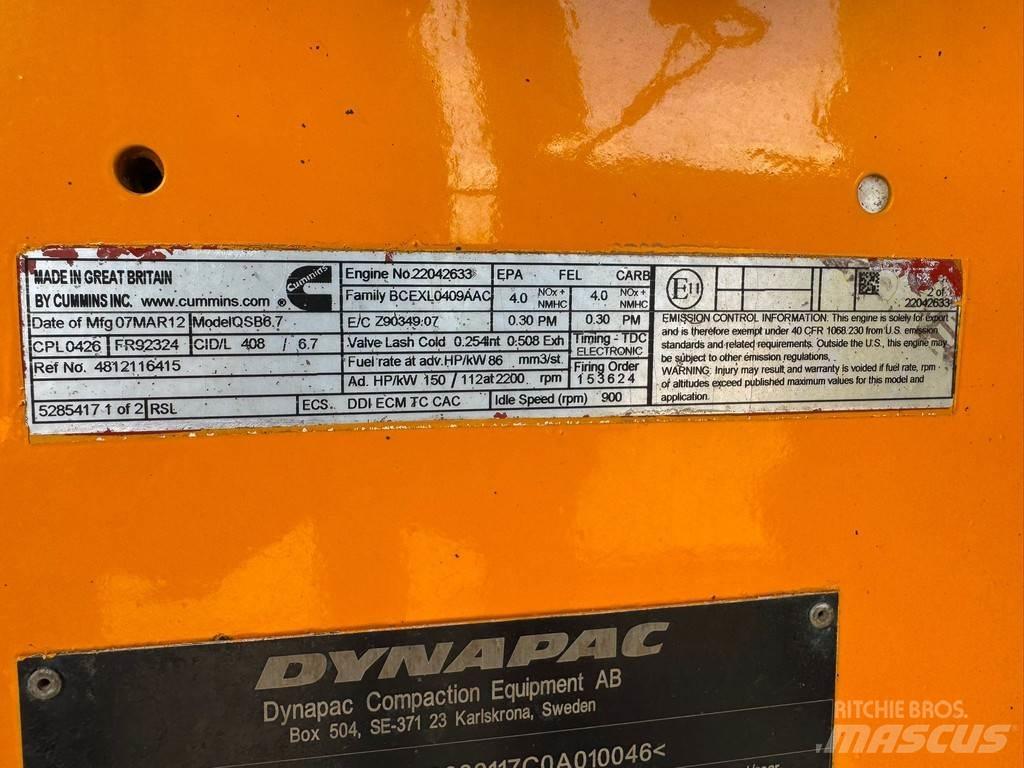 Dynapac CA362PD Tek tamburlu silindirler
