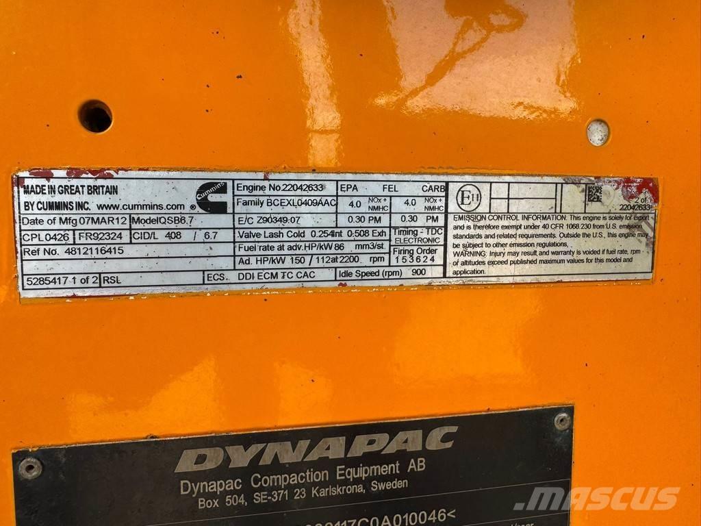 Dynapac CA362PD Tek tamburlu silindirler