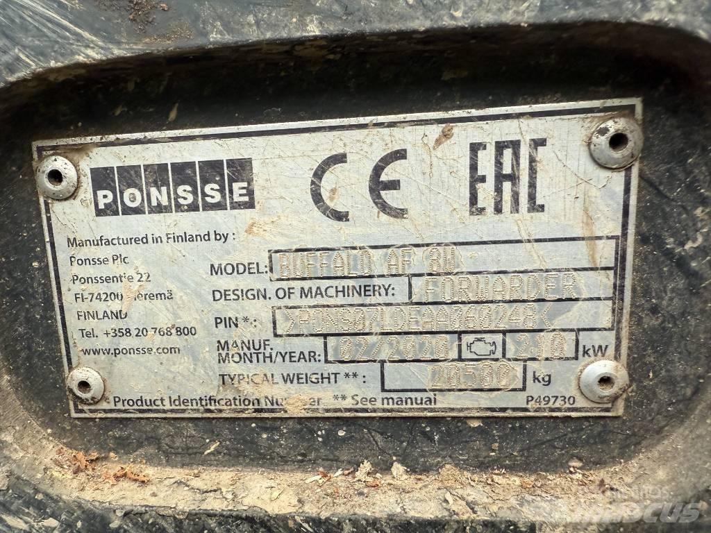 Ponsse BUFFALO AF 8W Tomruk yükleyici traktörler