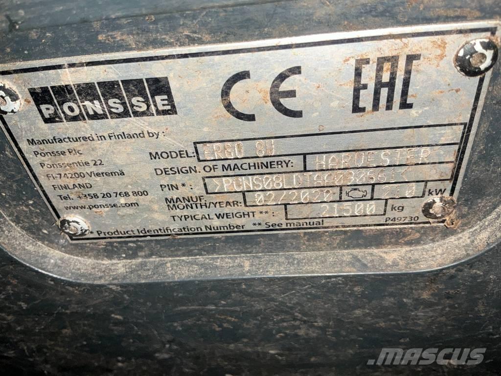 Ponsse ERGO 8W Biçerdöverler