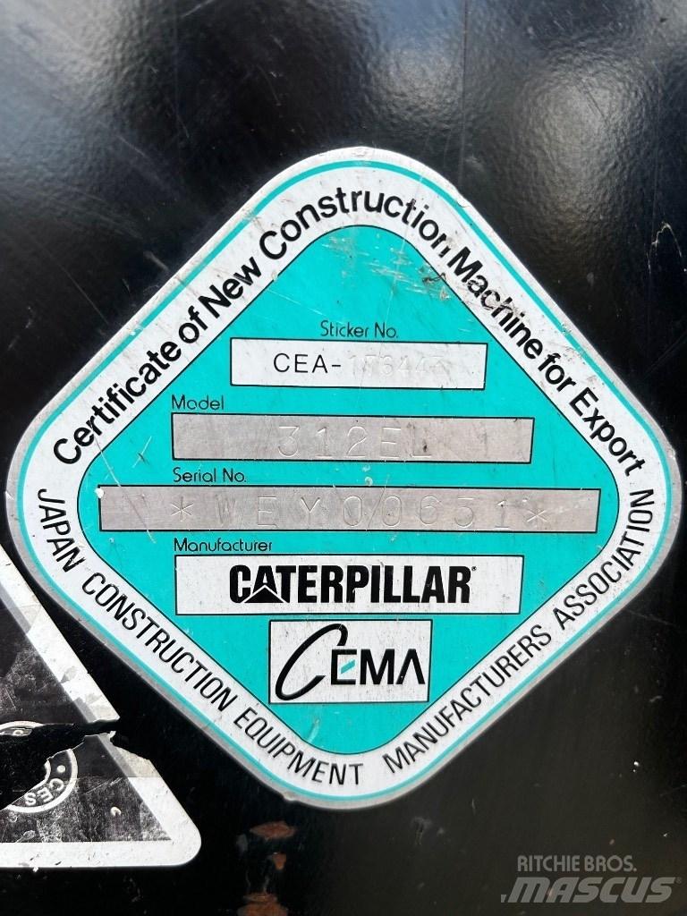 CAT 312 E Paletli ekskavatörler