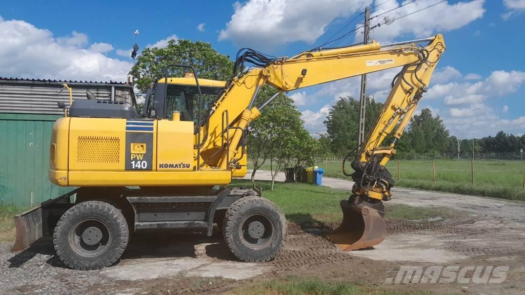 Komatsu PW 140-7 Lastik tekerli ekskavatörler