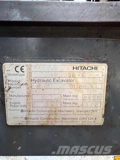 Hitachi ZX 85 USB-6 Midi ekskavatörler 7 - 12 t