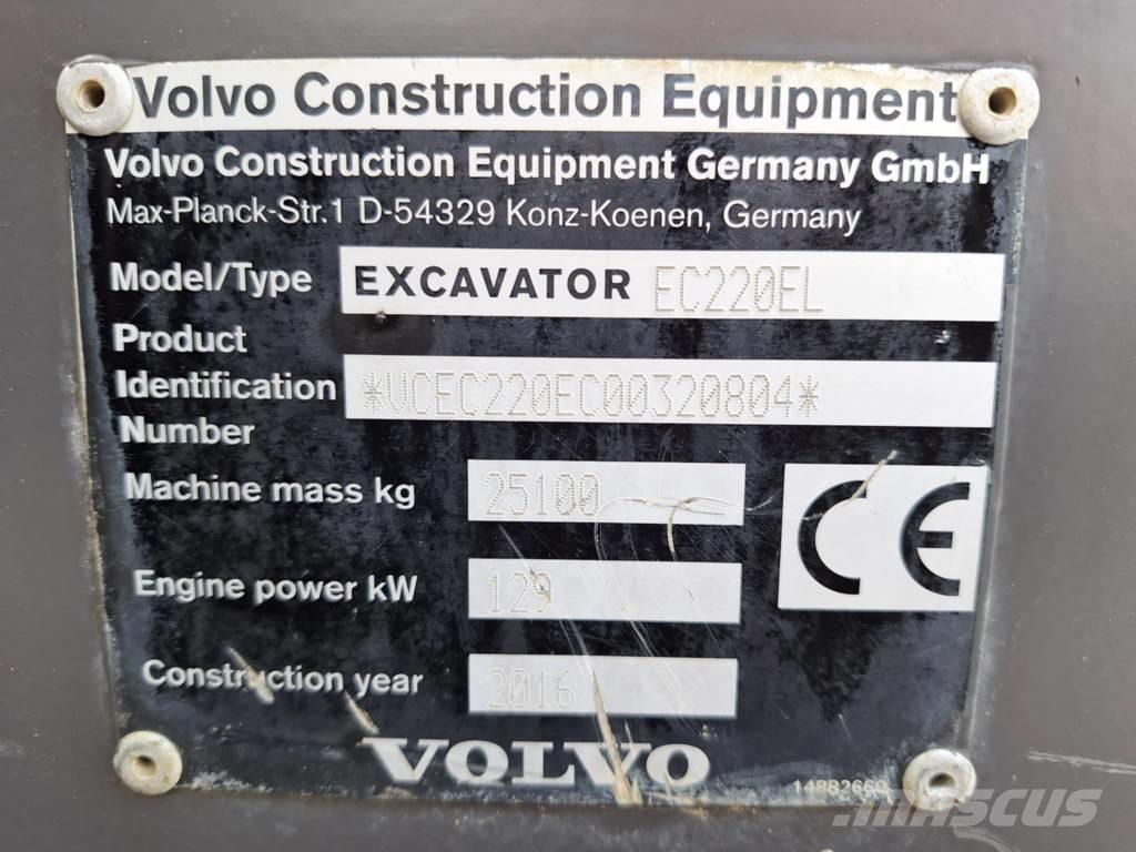 Volvo EC 220 EL Paletli ekskavatörler