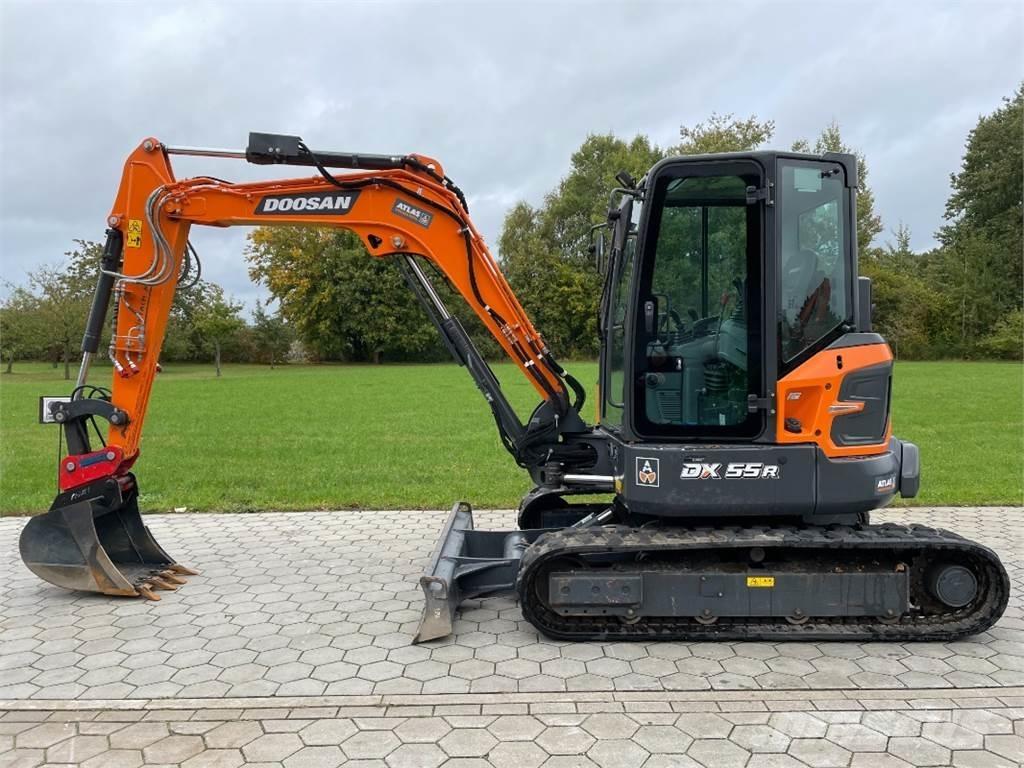 Doosan DX55R-7 Mini ekskavatörler, 7 tona dek