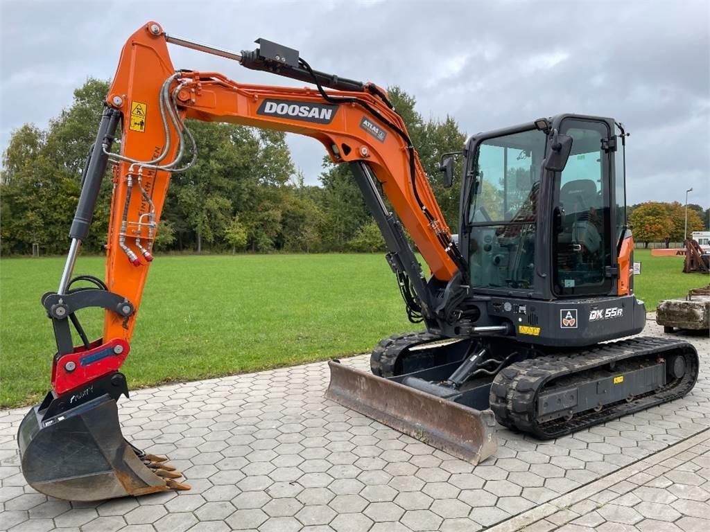 Doosan DX55R-7 Mini ekskavatörler, 7 tona dek