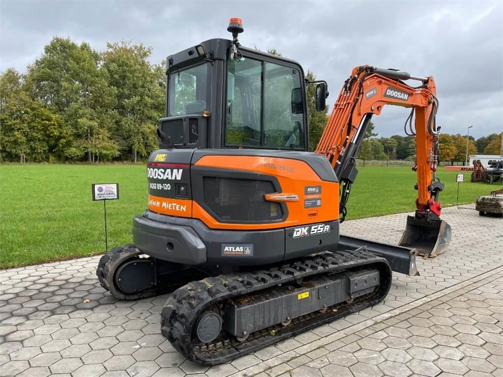 Doosan DX55R-7 Mini ekskavatörler, 7 tona dek