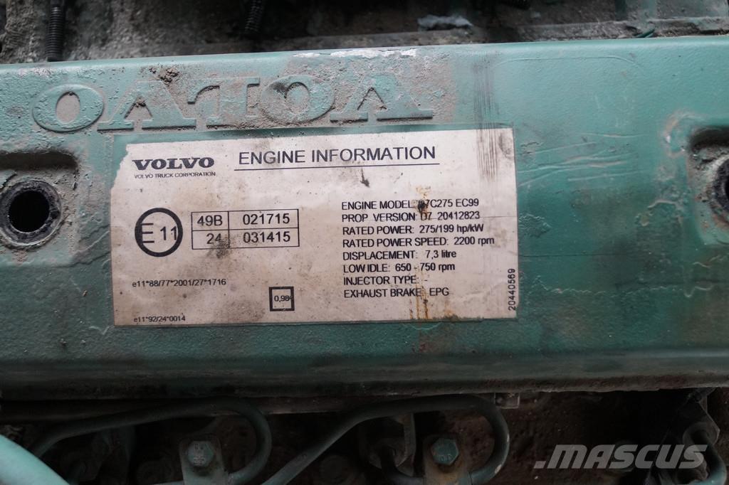 Volvo D7C 275 USED Motorlar