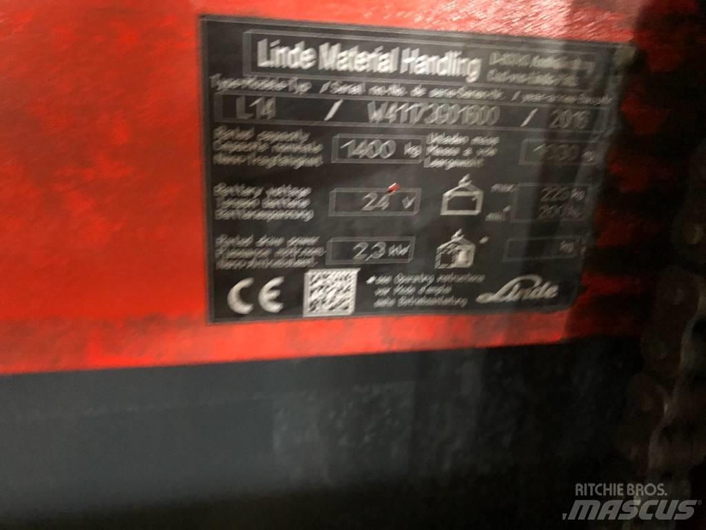 Linde H 16 T-01 LPG'li forkliftler