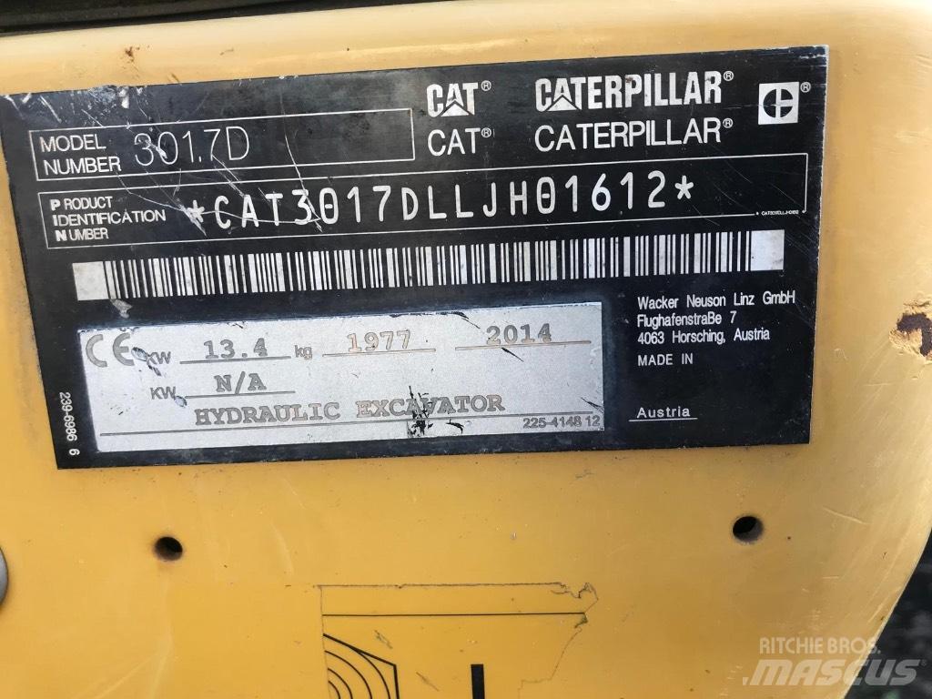 CAT 301.7 D Mini ekskavatörler, 7 tona dek
