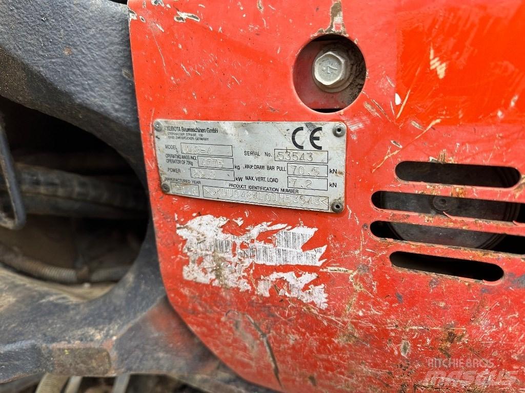 Kubota KX 048-4 Mini ekskavatörler, 7 tona dek
