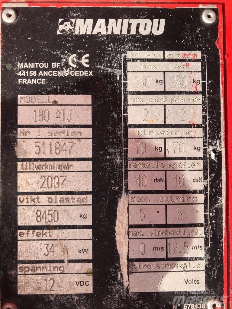 Manitou 180 ATJ Körüklü personel platformları