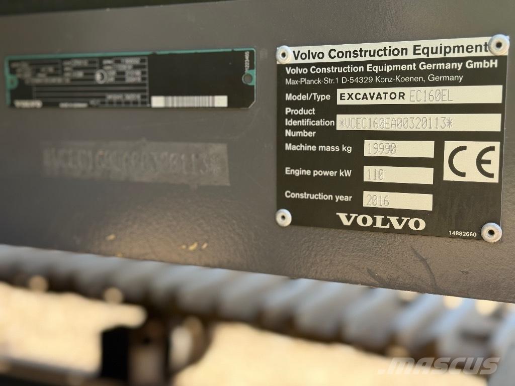 Volvo EC 160 EL Paletli ekskavatörler