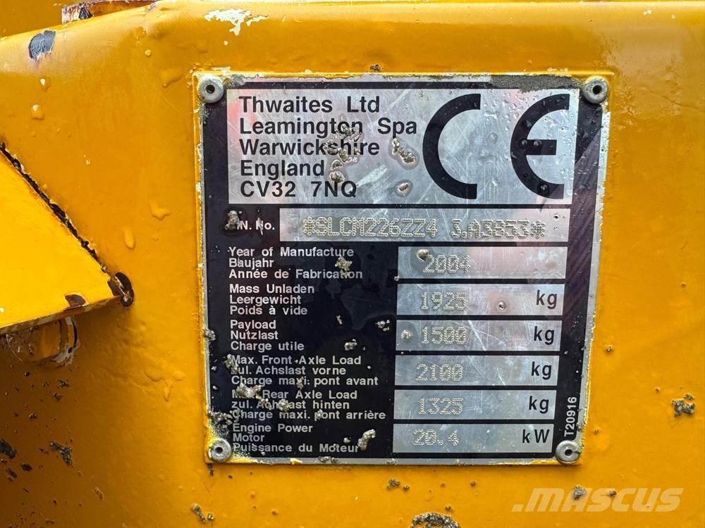 Thwaites 1T HT ST Belden kirma kamyonlar