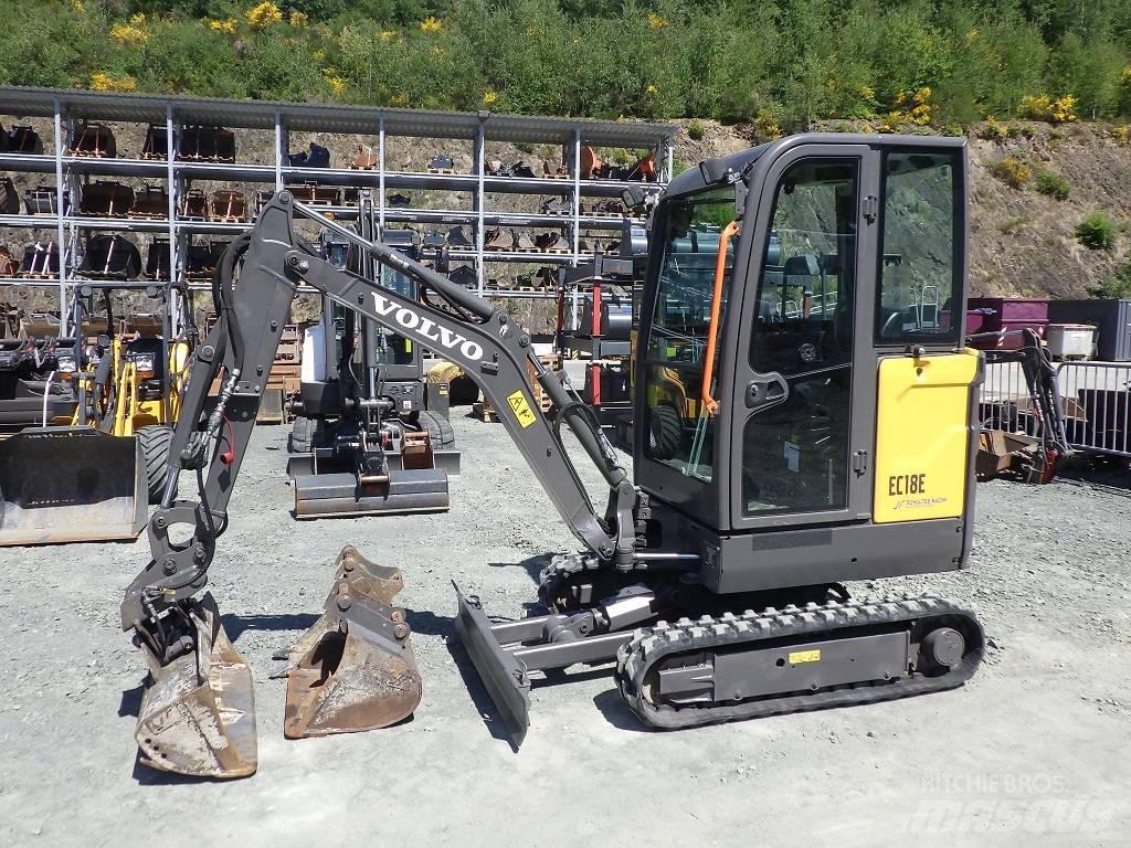 Volvo EC 18 E Mini ekskavatörler, 7 tona dek