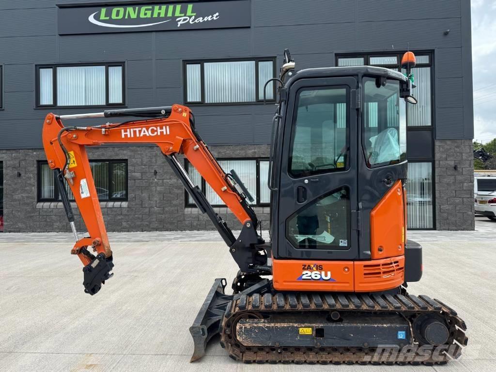 Hitachi ZX 26 U-6CLR Mini ekskavatörler, 7 tona dek