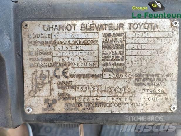 Toyota 02-7 FG A 50 LPG'li forkliftler
