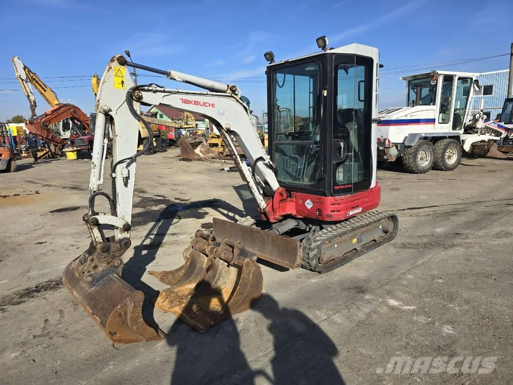 Takeuchi TB 23 R Mini ekskavatörler, 7 tona dek