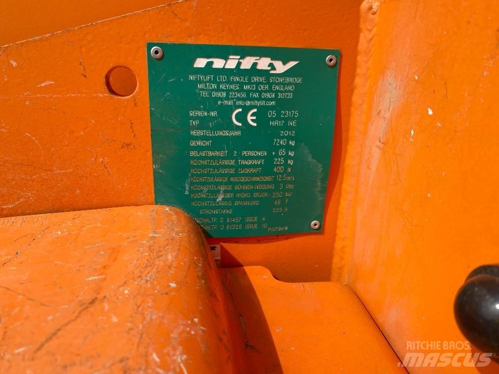 Niftylift HR 17NE Körüklü personel platformları