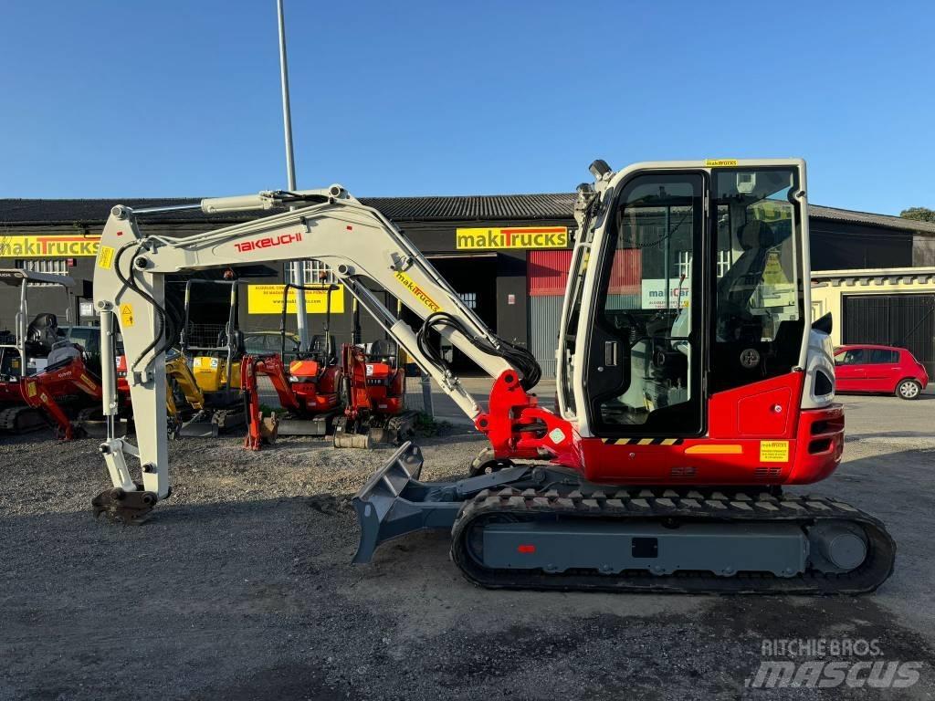 Takeuchi TB 260 Mini ekskavatörler, 7 tona dek