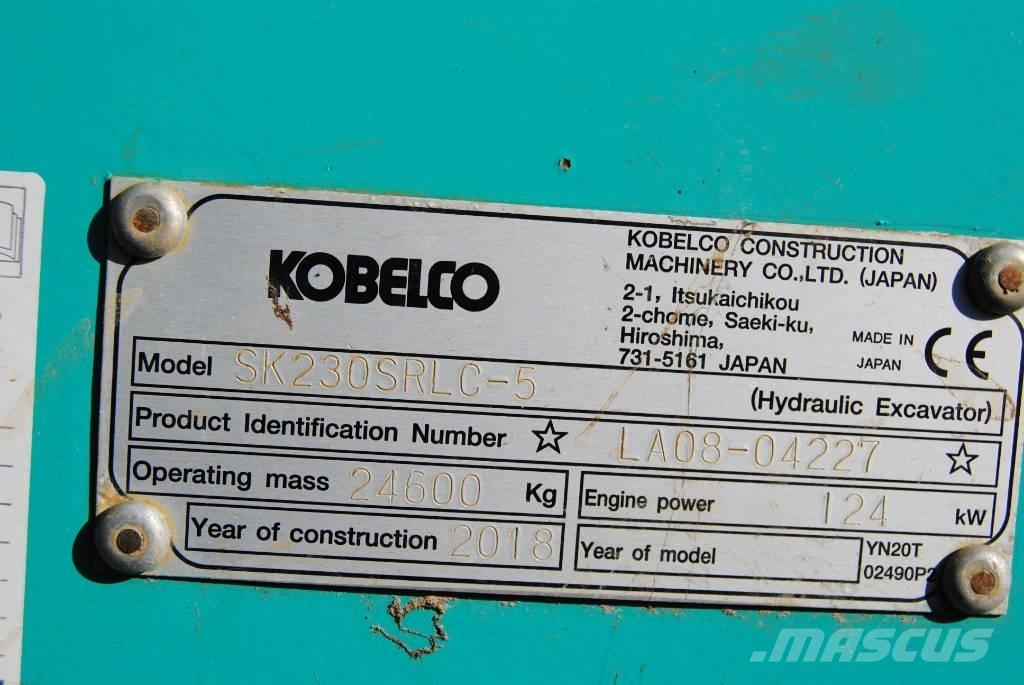 Kobelco SK230SRLC-5 Paletli ekskavatörler