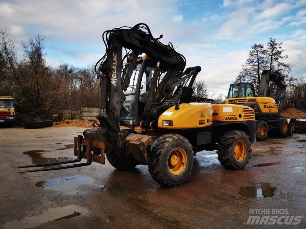 Mecalac 12 M SX Lastik tekerli ekskavatörler
