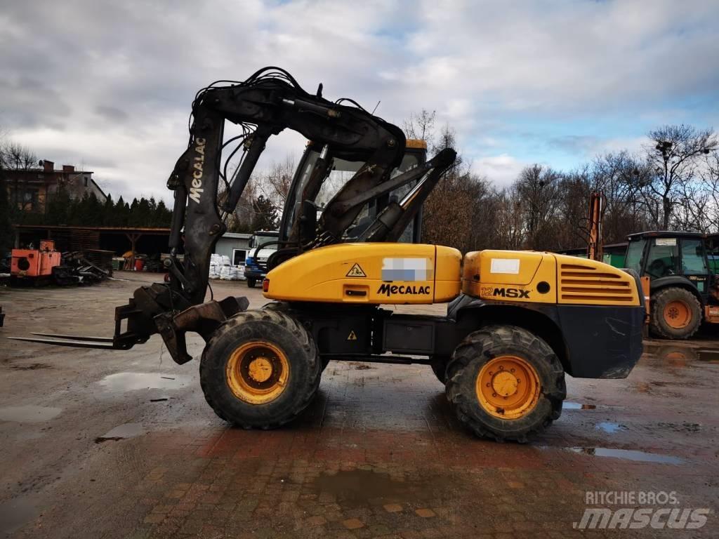 Mecalac 12 M SX Lastik tekerli ekskavatörler