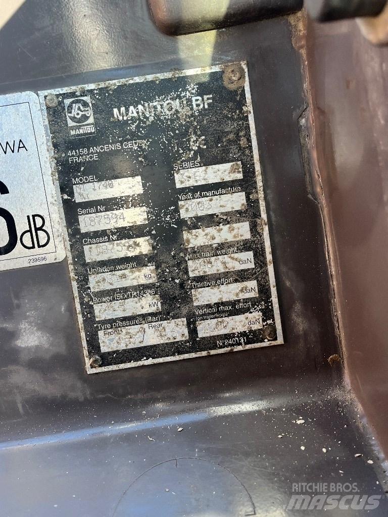 Manitou 1740 Teleskopik yükleyiciler