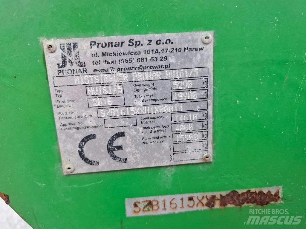 Pronar NV 161/5 Gübre dagitma tankerleri
