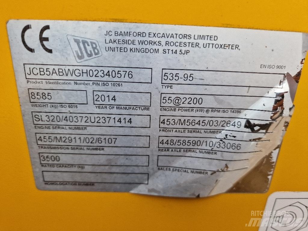 JCB 2014 JCB 535-95 Teleskopik yükleyiciler